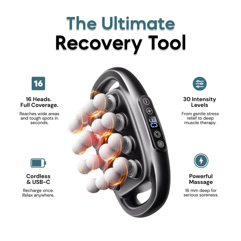 PureVibe Relief Pro™ - Smart 16-Head Body Massager