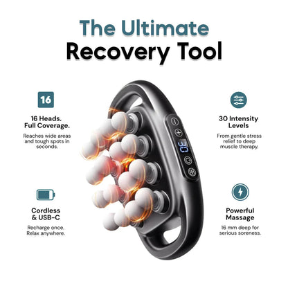 PureVibe Relief Pro™ - Smart 16-Head Body Massager